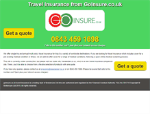 Tablet Screenshot of goinsure.co.uk