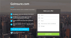 Desktop Screenshot of goinsure.com